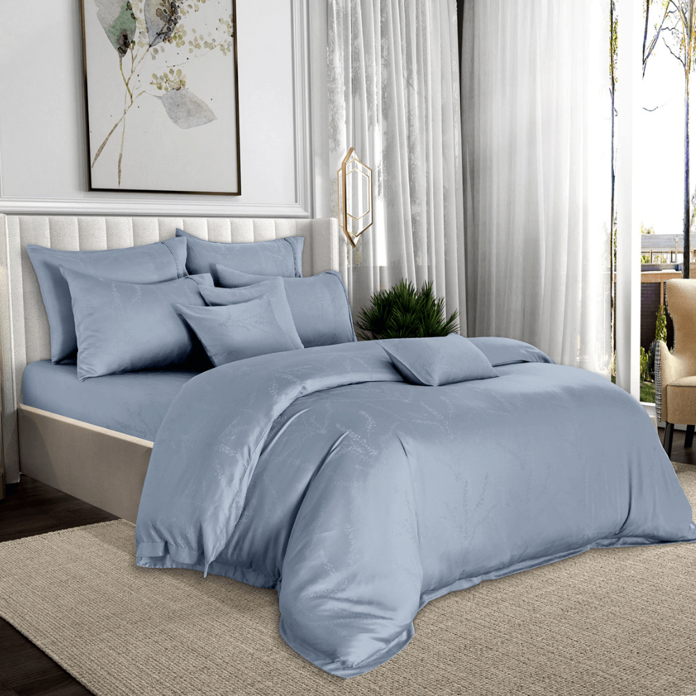 ปลอกผ้านวม ทวินไซซ์ AKEMI รุ่น ACCORD DOBBY 9557108529854 ขนาด 177 X 229 ซม. สี BORIS CELESTIAL BLUE_2